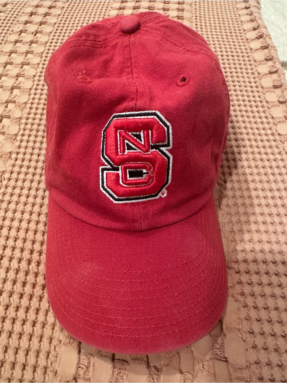 NC State Red Baseball Cap - Embroidered 'S' Logo